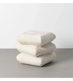 Pufa SOTERA 42 cm kremowa*Zona-Design Discount