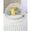 Pufa STRIPES 50 cm biała*J-Line Sale