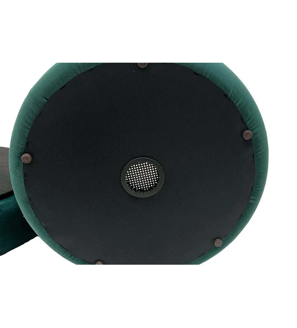 Pufa VOGUE 40 cm z schowkiem welwet zielony*Invicta Interior Clearance