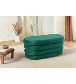 Pufa VOGUE 85 cm z schowkiem welwet zielony*Invicta Interior Outlet