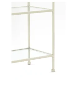 Regał AINO 214 cm szklany kremowy*L&L