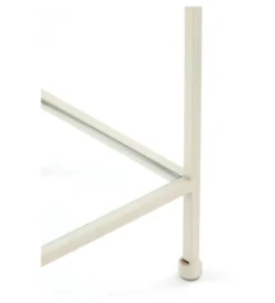 Regał AINO 214 cm szklany kremowy*L&L