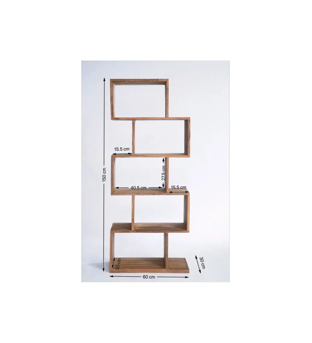 Regał AUTHENTICO ZICK ZACK 60 x 150 cm drewno mango*KARE Discount