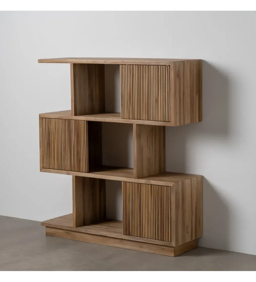 Regał BELLAMONTE 116 cm drewno teak naturalny*Zona-Design Discount