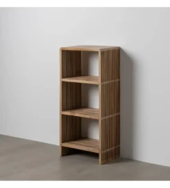 Regał BELLAMONTE 116 cm naturalny drewno teak*Zona-Design Clearance