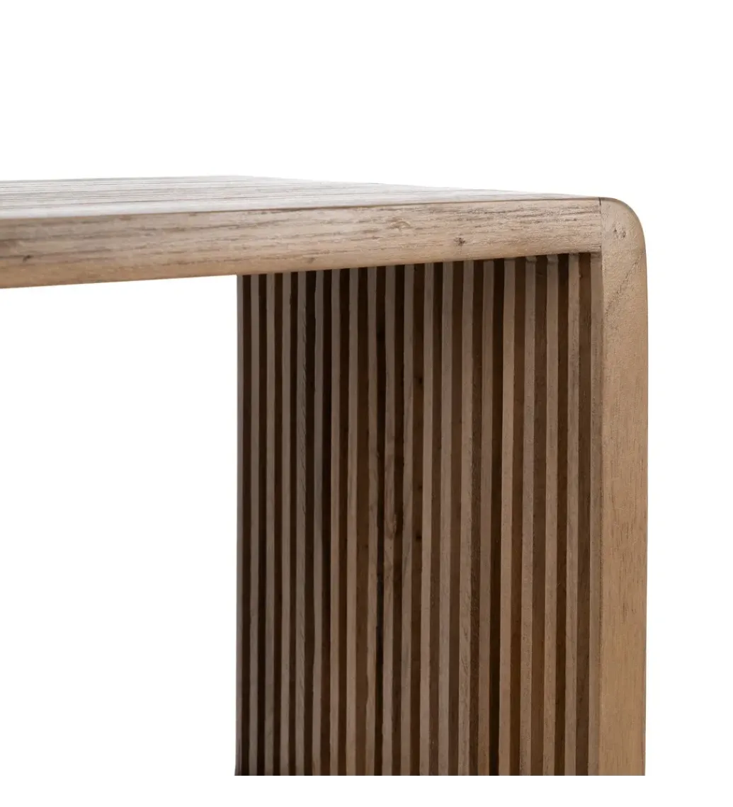 Regał BELLAMONTE 116 cm naturalny drewno teak*Zona-Design Clearance