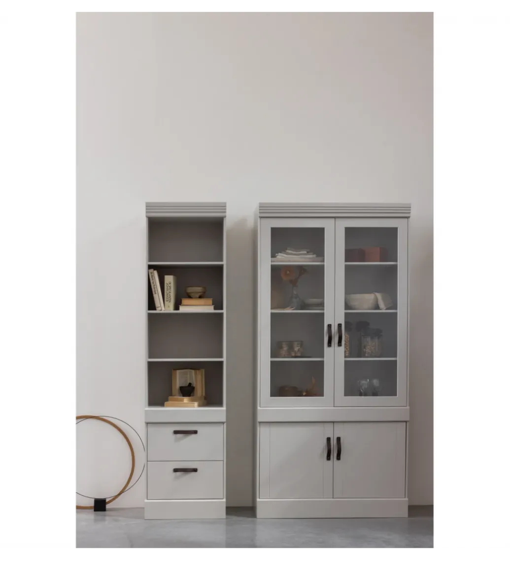 Regał BOLD 215 cm drewno sosny biały*WOOOD New