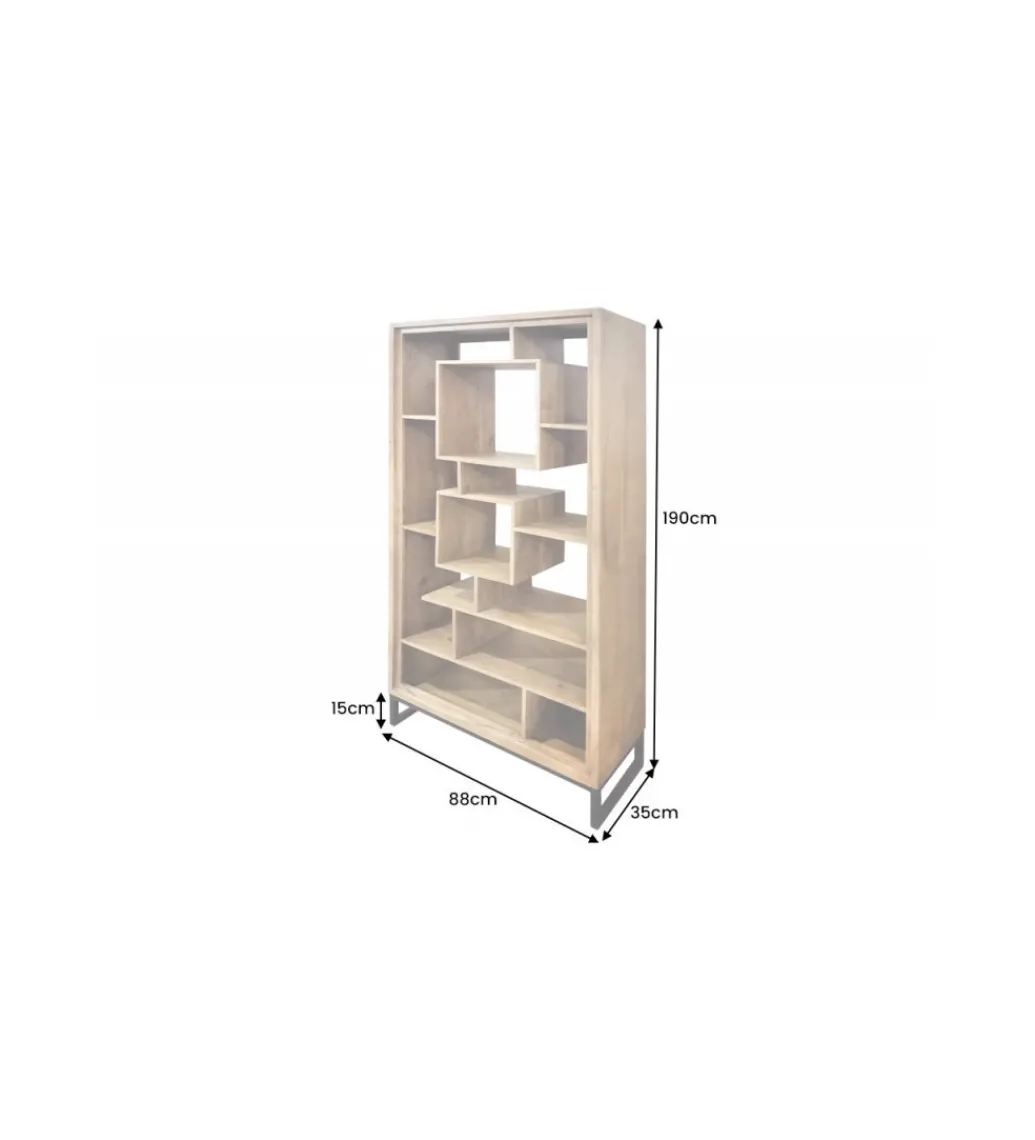 Regał Cube 88 cm drewno akacja honey*Invicta Interior - przedsprzedaż New