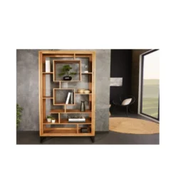 Regał Cube 88 cm drewno akacja honey*Invicta Interior - przedsprzedaż New
