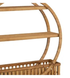 Regał DEPEKO 45 cm ratan naturalny*Zona-Design Online