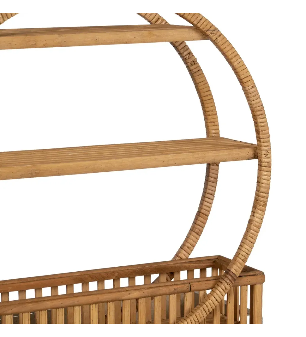 Regał DEPEKO 45 cm ratan naturalny*Zona-Design Online
