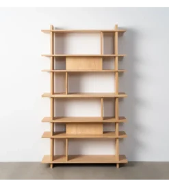 Regał ESTANTERIA 203 cm drewno kauczuk naturalny*Zona-Design Outlet