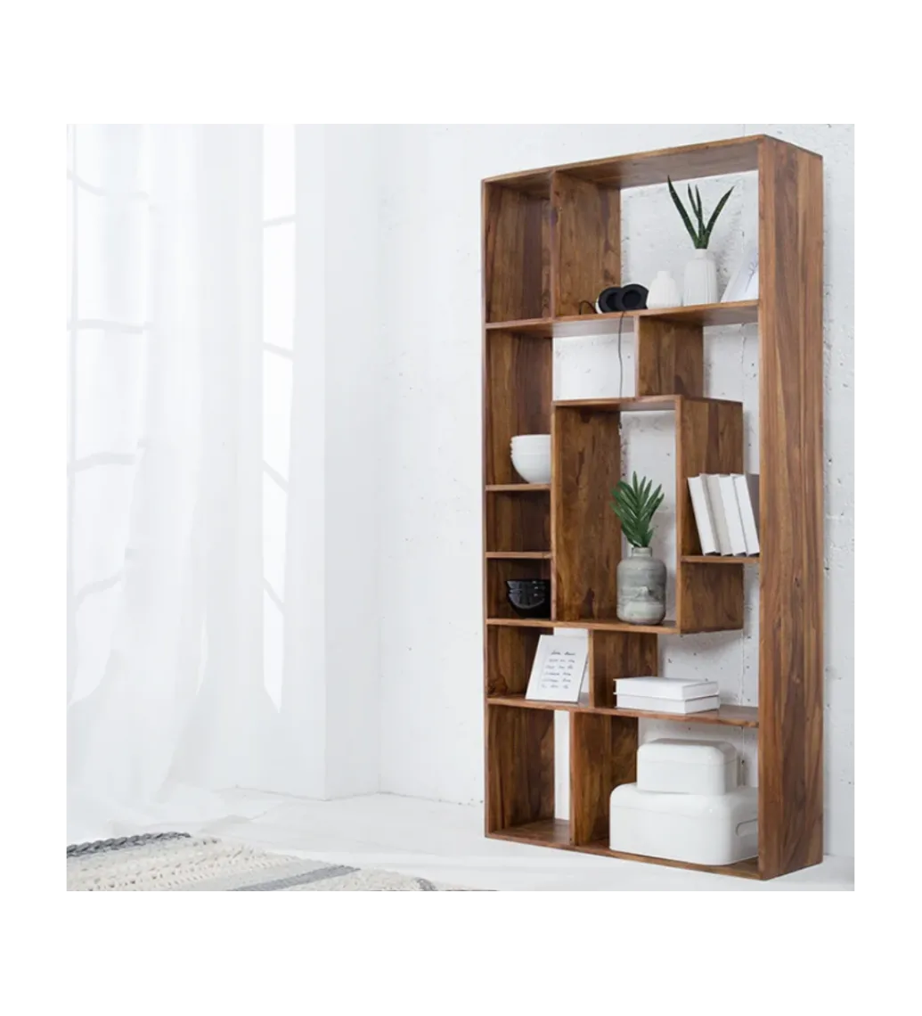 Regał FINICE Makassar II 180cm drewno sheesham*Invicta Interior - przedsprzedaż Discount
