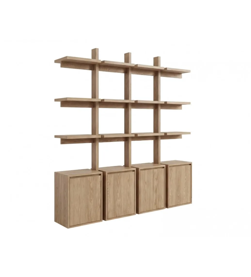 Regał FRESNO 193 cm naturalne*Imeri New