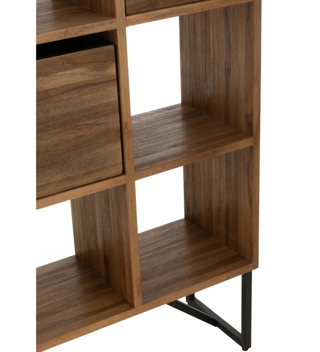 Regał GRACKY drewno teak naturalny*J-Line Clearance