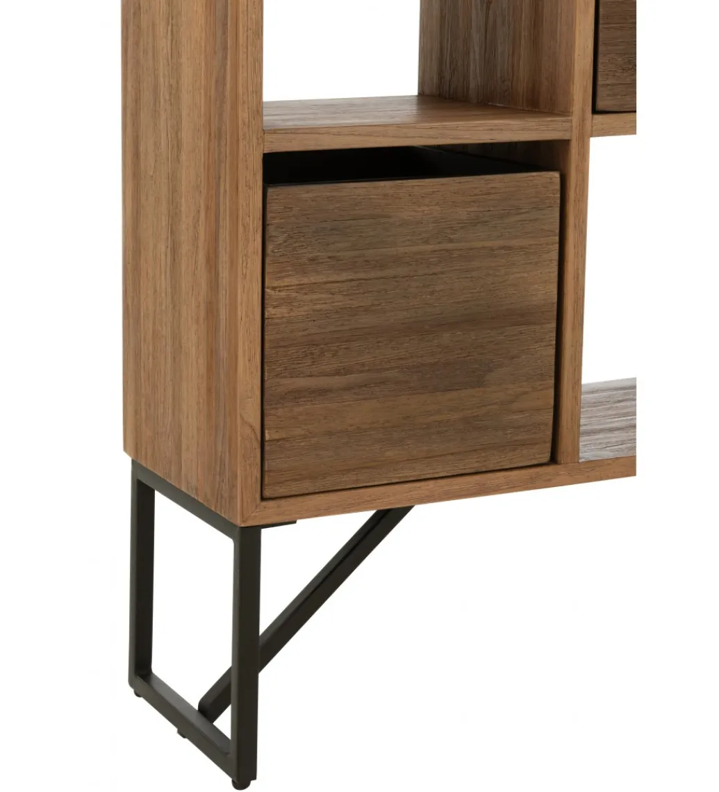 Regał GRACKY drewno teak naturalny*J-Line Clearance
