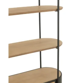 Regał IVY 173 cm naturalny czarny*J-Line Clearance