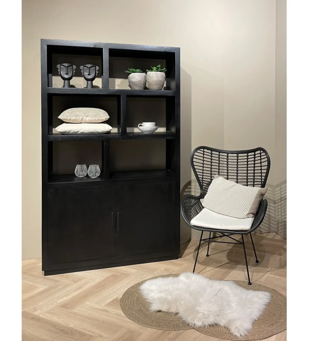 Regał JAXI 120 cm czarny*LF-Design Online