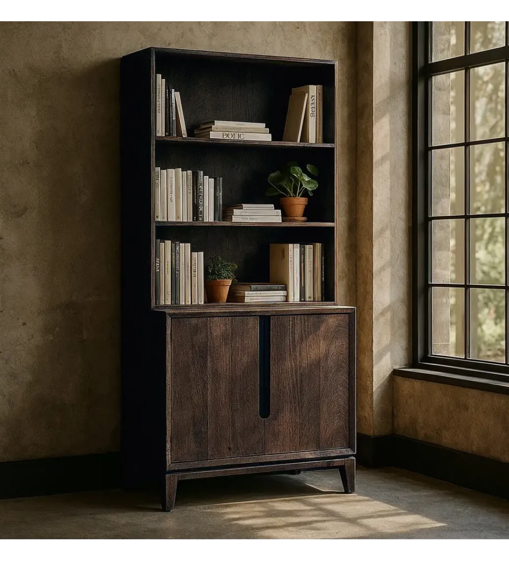 Regał KILIAN 195 cm drewno mango brązowa*Zona-Design Hot