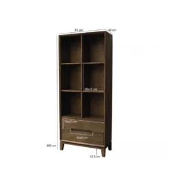 Regał KORTE 200 cm drewno mango brązowy*LF-Design Best