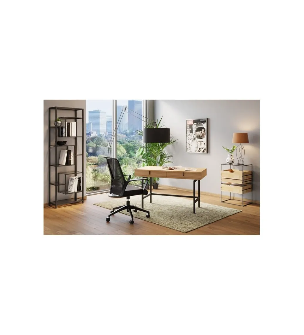 Regał Loft 195 cm czarny*KARE Online
