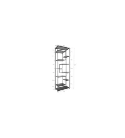 Regał LOFT 60 x 195 cm złoty*KARE Sale