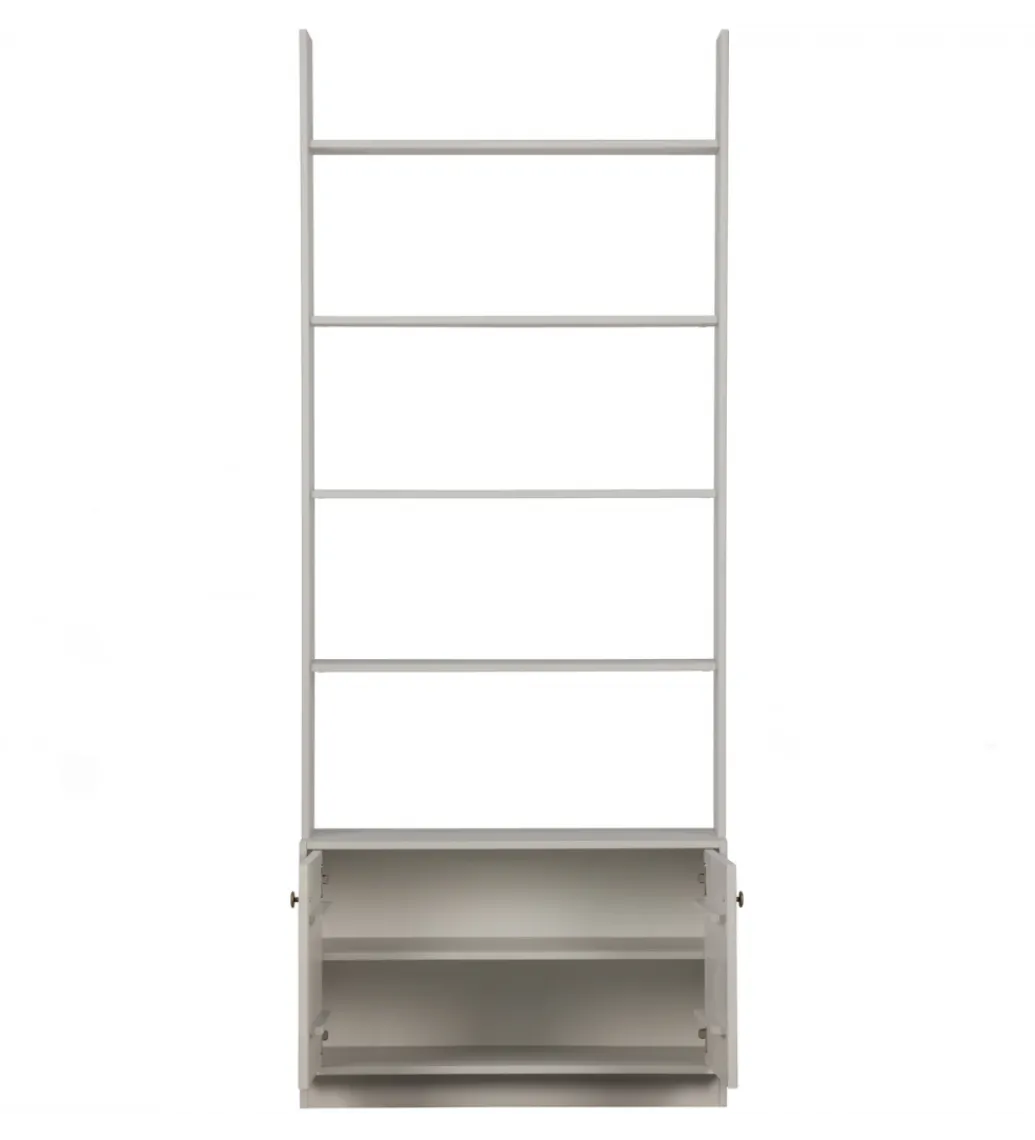 Regał MADU 200 cm drewno sosna szary*WOOOD Sale
