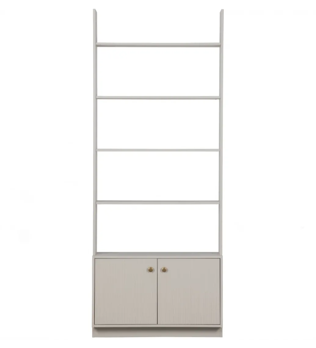 Regał MADU 200 cm drewno sosna szary*WOOOD Sale