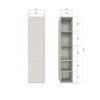 Regał MEGGY 55 cm drewno sosny szary*WOOOD Outlet