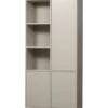 Regał MEGGY 108 cm drewno sosny szary prawostronny*WOOOD