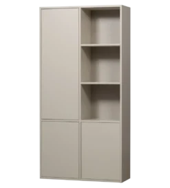 Regał MEGGY 108 cm drewno sosny szary lewostronny*WOOOD Best