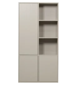 Regał MEGGY 108 cm drewno sosny szary lewostronny*WOOOD Best