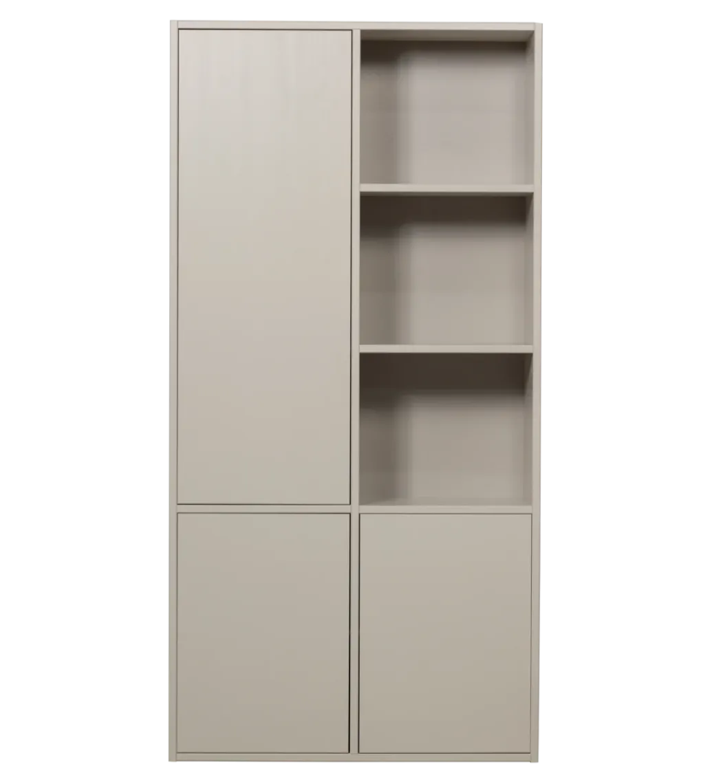 Regał MEGGY 108 cm drewno sosny szary lewostronny*WOOOD Best
