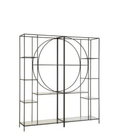Regał metalowy Circle 180 cm czarny*J-Line Sale