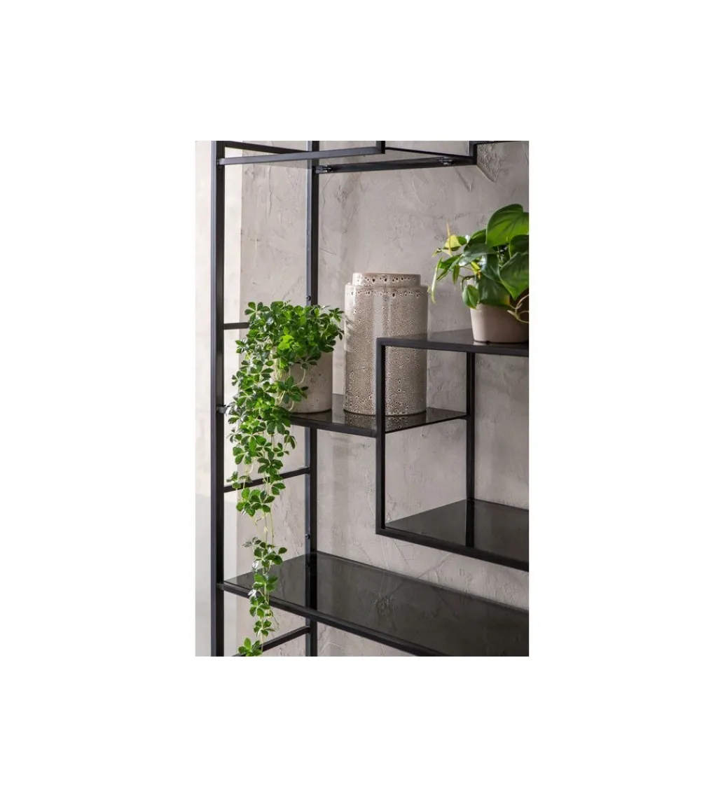 Regał metalowy Loft 195 cm x 115 cm czarny*KARE Hot