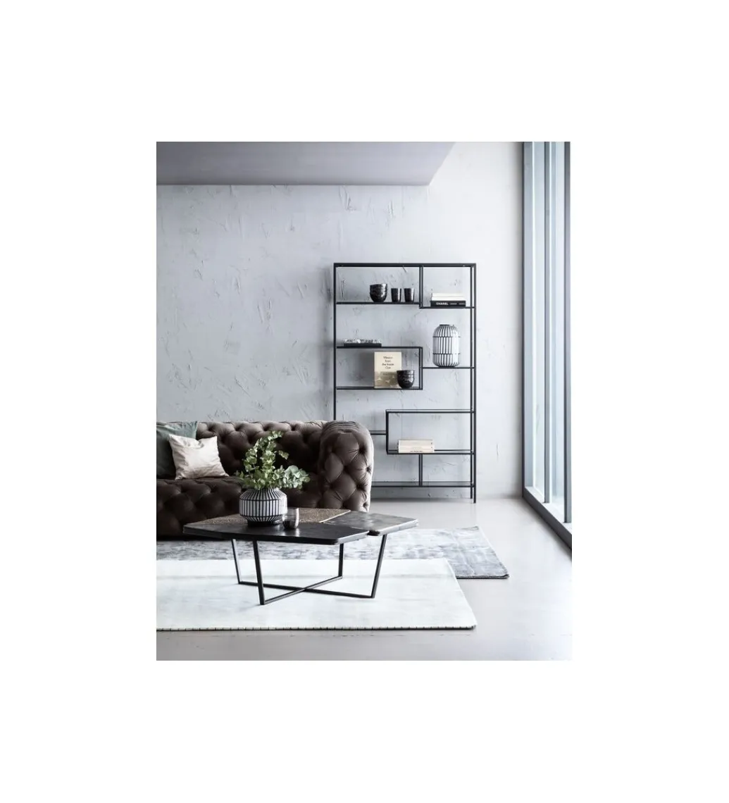 Regał metalowy Loft 195 cm x 115 cm czarny*KARE Hot