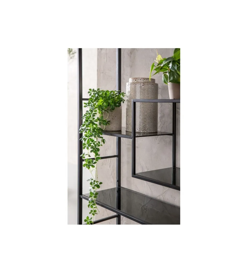 Regał metalowy Loft 195 cm x 115 cm czarny*KARE Hot