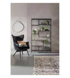 Regał metalowy Loft 195 cm x 115 cm czarny*KARE Hot