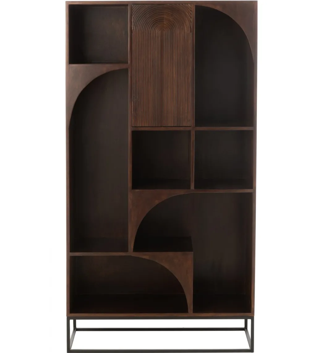 Regał MODE 168 cm drewno mango brązowy*J-Line Best