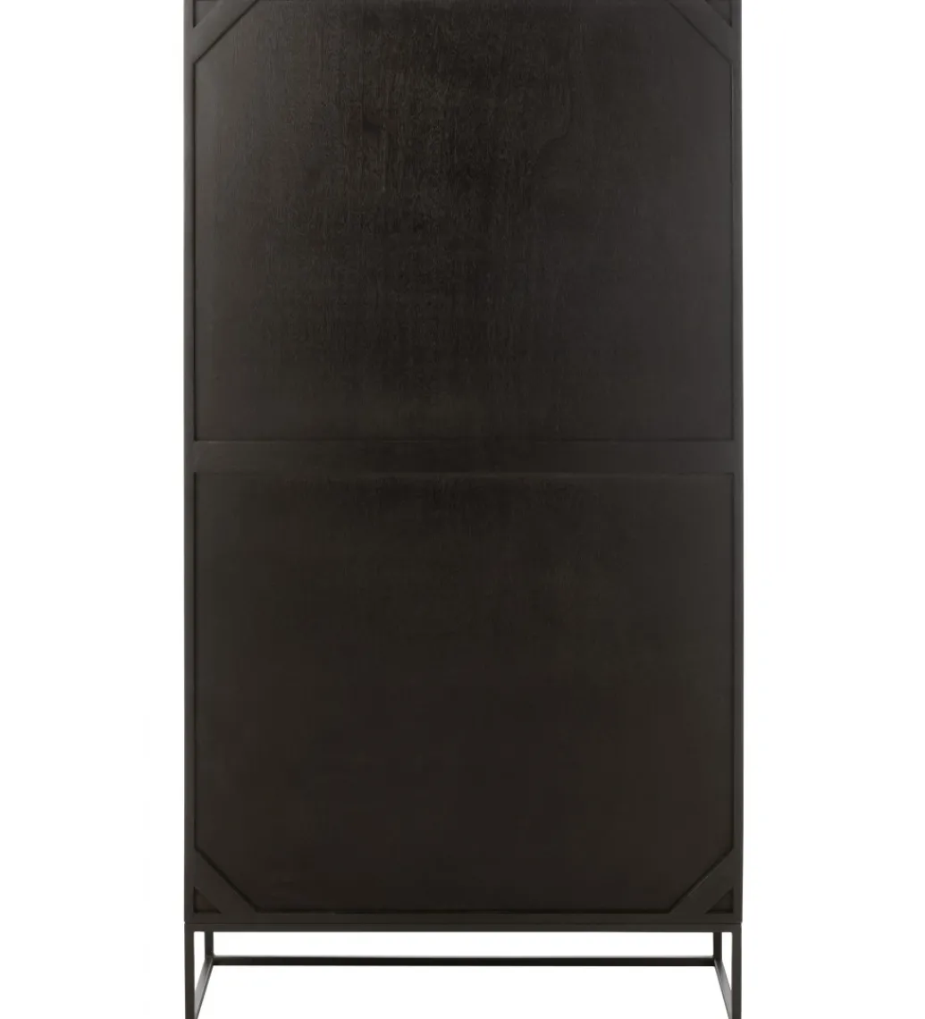 Regał MODE 168 cm drewno mango czarny*J-Line Discount