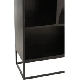 Regał MODE 168 cm drewno mango czarny*J-Line Discount