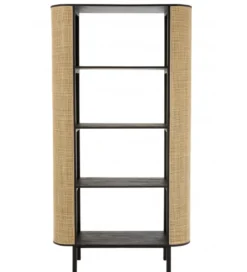 Regał MOLLY 190 cm czarny*J-Line