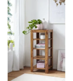 Regał MUMBAI 44 cm drewno sheesham*WOHNLING, GERMANY Discount