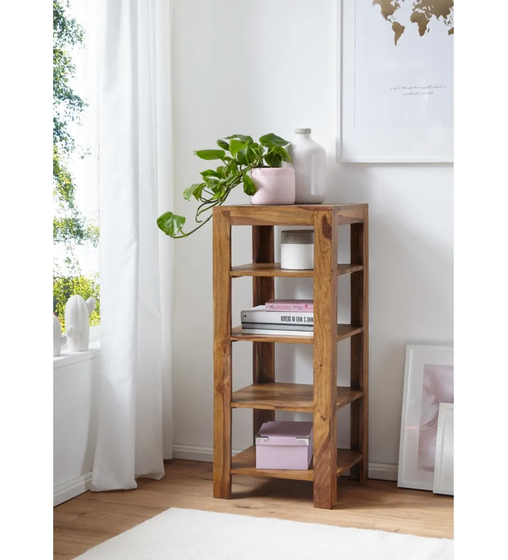 Regał MUMBAI 44 cm drewno sheesham*WOHNLING, GERMANY Discount