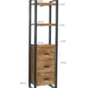 Regał NAIROBI 200 x 55 cm drewno mango*LF-Design Best