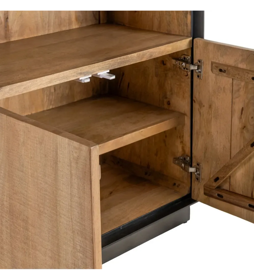 Regał OHIO 180 cm drewno mango*Zona-Design