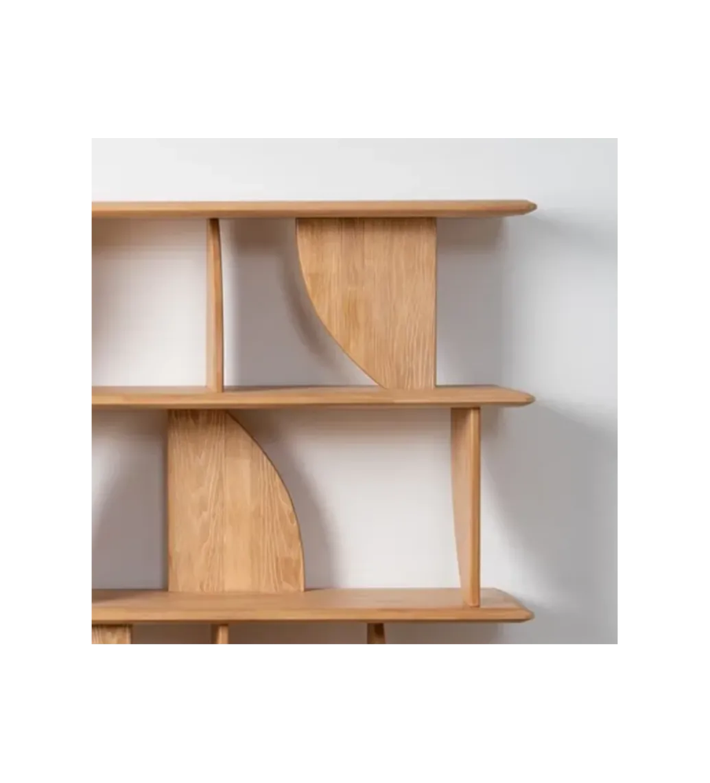 Regał PUNKAN 161 cm drewno kauczuk naturalny*Zona-Design Discount