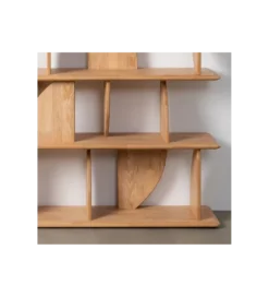 Regał PUNKAN 161 cm drewno kauczuk naturalny*Zona-Design Discount