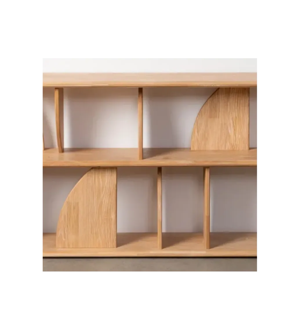 Regał PUNKAN 180 cm drewno kauczuk naturalny*Zona-Design Hot