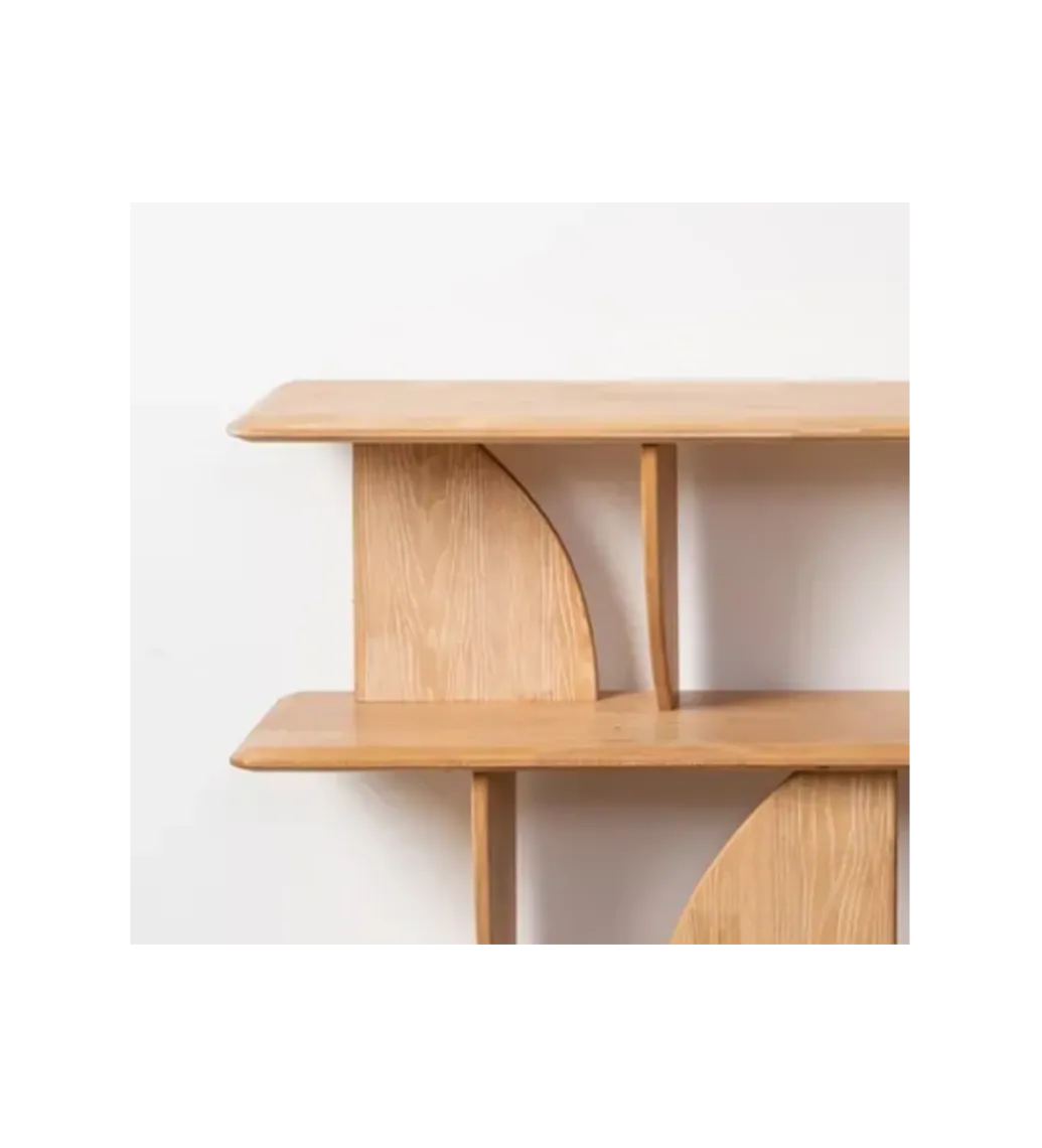 Regał PUNKAN 180 cm drewno kauczuk naturalny*Zona-Design Hot